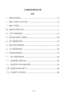 人防建筑結(jié)構(gòu)驗收方案