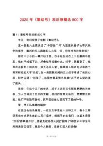 2025年《集結(jié)號(hào)》觀后感精選800字