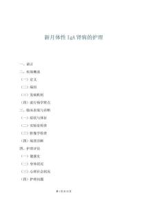 新月體性IgA腎病的護理