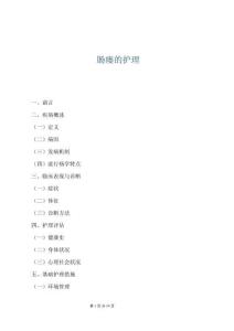 肠瘘的护理