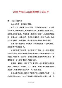 2025年在北山公園的慘作文350字