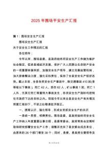2025年圍場平安生產匯報