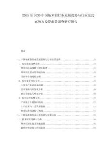 2025至2030中國納米鋁行業(yè)發(fā)展趨勢(shì)與行業(yè)運(yùn)營(yíng)態(tài)勢(shì)與投資前景調(diào)查研究報(bào)告
