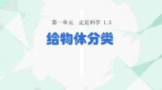 湘科版一年級科學(xué)上冊3《給物體分類》教學(xué)課件