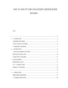 2025至2030箔氣球行業運營態勢與投資前景調查研究報告