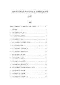 能源轉(zhuǎn)型背景下天然氣與新能源協(xié)同發(fā)展策略分析