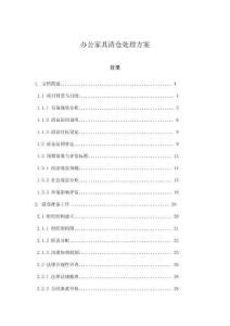 辦公家具清倉處理方案