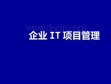 企業IT項目管理規劃方案（326頁PPT）