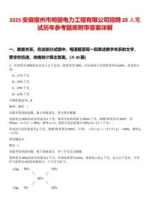 2025安徽宿州市明麗電力工程有限公司招聘28人筆試歷年參考題庫附帶答案詳解