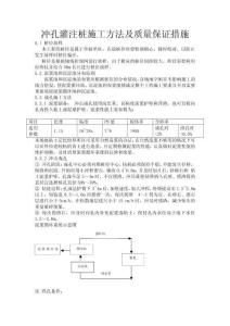 沖孔灌注樁施工方法及質(zhì)量保證措施