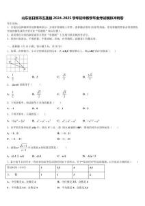 山東省日照市五蓮縣2024-2025學(xué)年初中數(shù)學(xué)畢業(yè)考試模擬沖刺卷含解析