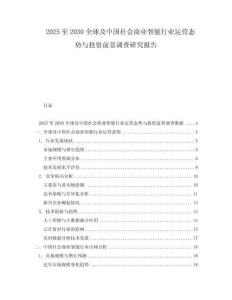 2025至2030全球及中國社會商業智能行業運營態勢與投資前景調查研究報告