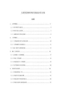 大跨度鋼結(jié)構(gòu)吊裝技術(shù)方案