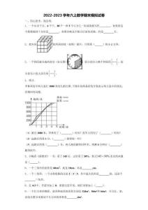 2023屆石嘴山市惠農區數學六上期末經典試題含解析