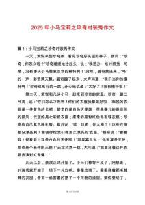 2025年小馬寶莉之珍奇時裝秀作文