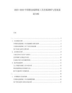2025-2030中國移動端排版工具市場調研與發展前景分析