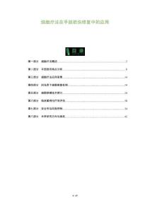 細胞療法在手部損傷修復中的應用-洞察及研究