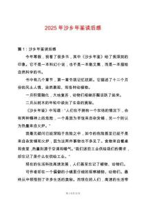 2025年沙鄉(xiāng)年鑒讀后感