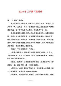 2025年讓子彈飛觀后感