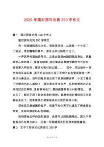 2025年面對那目光我350字作文
