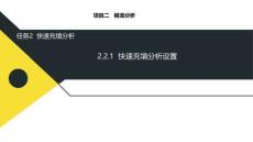 課件--2.2.1  快速充填分析設(shè)置