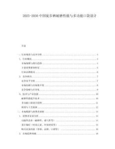 2025-2030中國徒步褲耐磨性能與多功能口袋設計