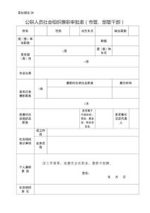 領(lǐng)導(dǎo)干部及退離休后兼任社會(huì)團(tuán)體領(lǐng)導(dǎo)職務(wù)審批表