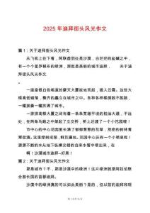 2025年迪拜街頭風(fēng)光作文