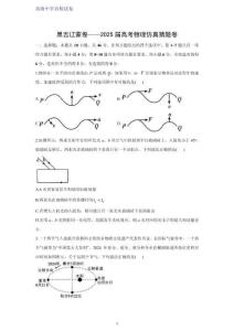 2025屆高考仿真猜題物理試卷（黑吉遼蒙物理試卷）（解析版）