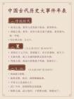 梳理清楚了！中國(guó)古代歷史大事件年表