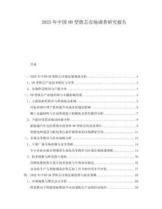2025年中國OD型鐵芯市場調(diào)查研究報告