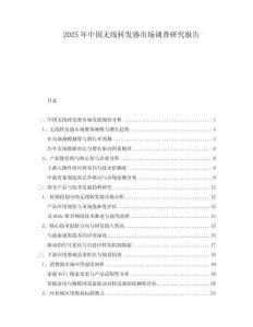 2025年中國無線轉(zhuǎn)發(fā)器市場調(diào)查研究報告