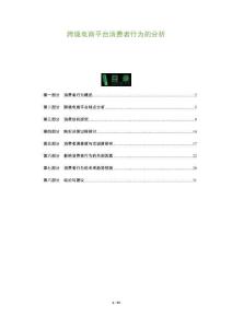 跨境電商平臺消費者行為的分析-洞察及研究