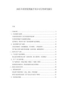 2025年重型套筒扳手項(xiàng)目可行性研究報(bào)告