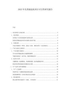 2025年瓜類刨皮機(jī)項(xiàng)目可行性研究報(bào)告