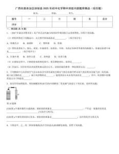 廣西壯族自治區(qū)扶綏縣2025年初中化學(xué)期中測驗(yàn)內(nèi)部題庫精品（綜合題）