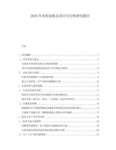 2025年里程表機芯項目可行性研究報告