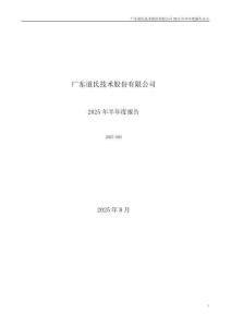 【深交所-2025研報】道氏技術：2025年半年度報告