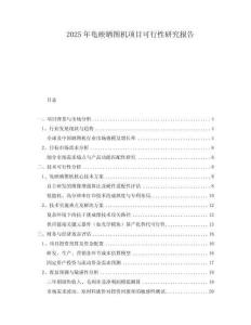 2025年龜映曬圖機項目可行性研究報告