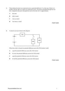 A2 Physics 物理 出國英語2.4 Electricity