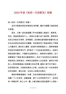 2025年讀《殺死一只知更鳥》有感