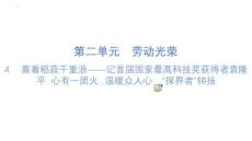 4《喜看稻菽千重浪——記首屆國家最高科技獎(jiǎng)獲得者袁隆平》《心有一團(tuán)火溫暖眾人心》《“探界者”鐘揚(yáng)》 高中語文統(tǒng)編版必修上冊