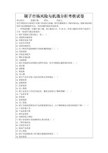 刷子市場風(fēng)險與機遇分析考核試卷