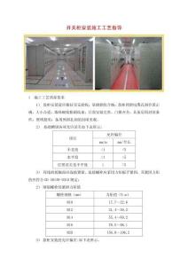 開關(guān)柜安裝施工工藝指導(dǎo)