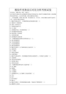 橡膠件更換前后對比分析考核試卷