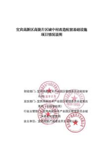 宜賓高新區(qū)高捷片區(qū)城中村改造配套基礎(chǔ)設(shè)施項(xiàng)目-項(xiàng)目情況說(shuō)明PDF版