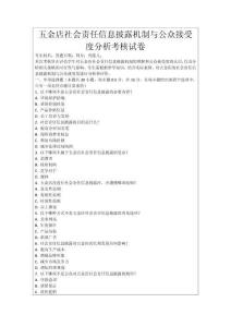 五金店社會(huì)責(zé)任信息披露機(jī)制與公眾接受度分析考核試卷