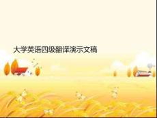 大學(xué)英語四級翻譯