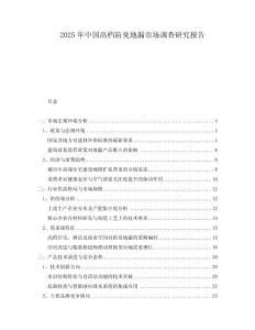 2025年中國高檔防臭地漏市場調查研究報告