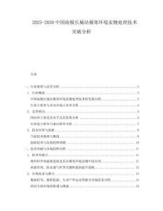 2025-2030中國南極長城站極寒環境衣物處理技術突破分析